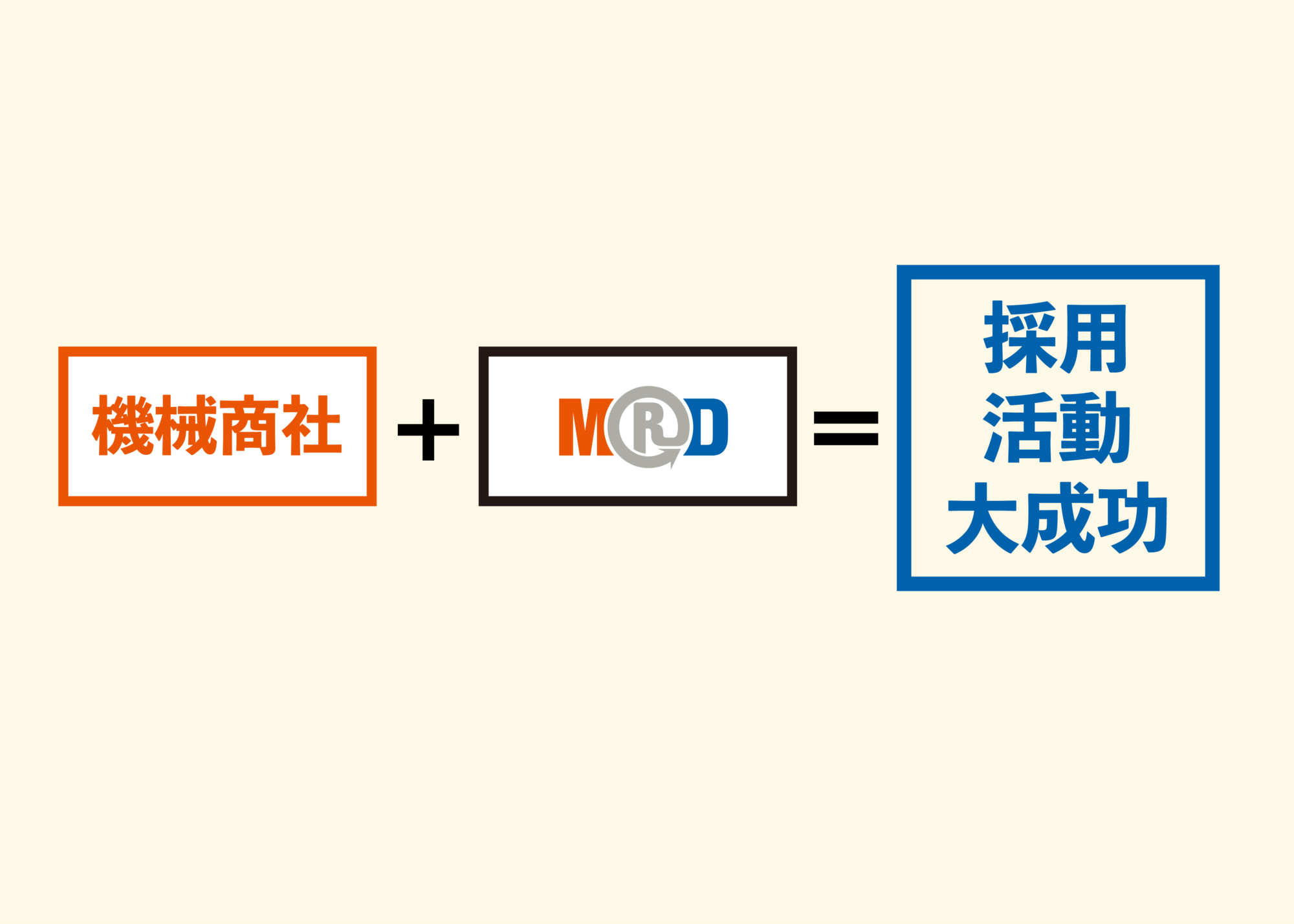 機械商社＋MRD＝採用活動大成功